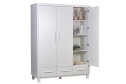 Шкаф трёхсекционный Simple с ящиками 160.4х210х58.8 см