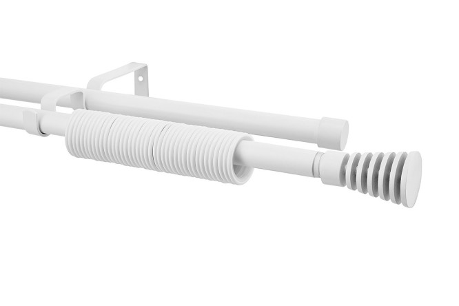 Изображение товара Двухрядный раздвижной карниз MITTE Конус Скан 120-210 см надежное крепление