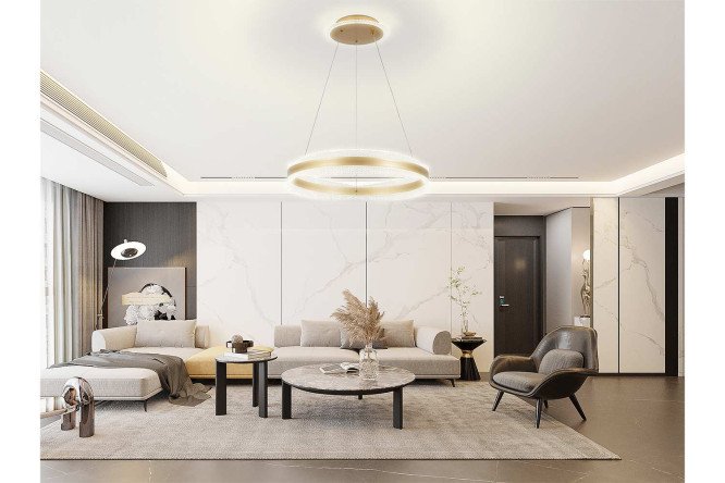 Фото 9 Светильник подвесной Natali Kovaltseva Innovation style 18 кв.м., LED, 50 см