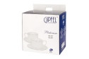 Чайный набор GIPFEL Platinum 2 перс., 4 предм., Костяной фарфор