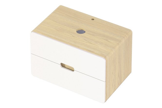 Изображение товара Подвесная тумба 1Marka Vortex 50П 80 см орех солнечный супермат айс