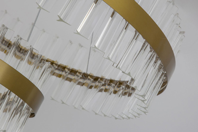Люстра подвесная LED FAVOURITE Placerat 20 кв.м., 80х32х80 см, LED