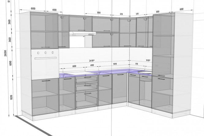 Проекты модульных кухонь