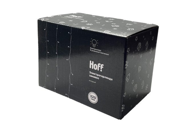 Изображение товара Электрогирлянда HOFF YW-024 занавес 3х2 м для праздничного декора
