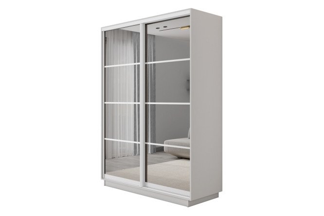Изображение товара Шкаф-купе Slide-2 v.2 120x240x45 см белый снег/белый профиль Изображение товара Шкаф-купе Slide-2 v.2 120x240x45 см белый снег/белый профиль