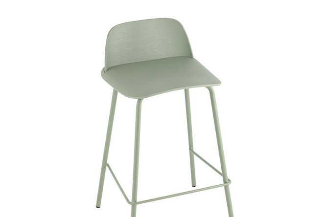 Фото 7 Стул полубарный Stool Group Mist 47х80х47 см, цвет сидушки серо-зелёный, ножек серо-зелёный