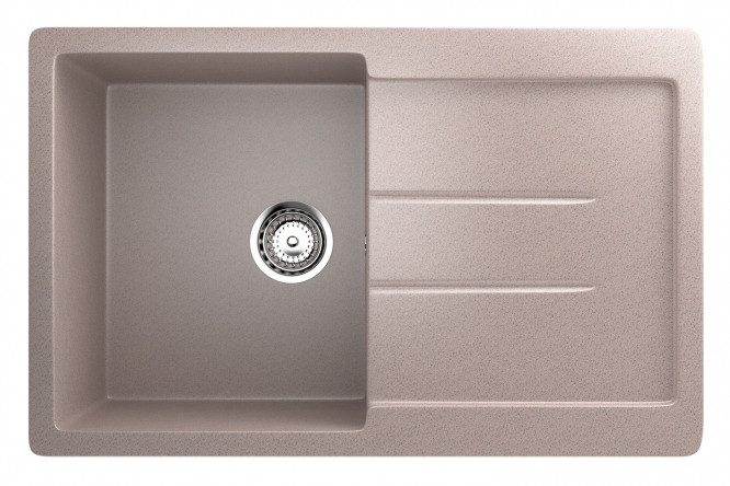 Изображение товара Мойка с крылом ULGRAN U-507 77х49.5х19 см из искусственного мрамора