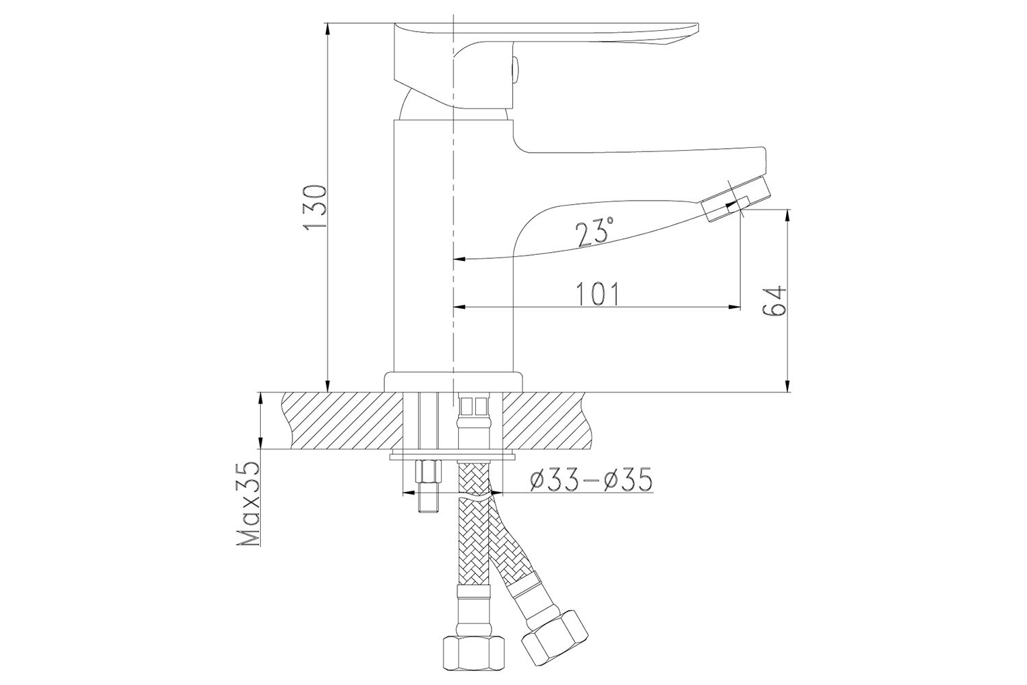 Смеситель для раковины ROSSINKA SILVERMIX RS32-11