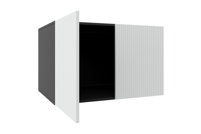 Антресоль Оскар Амели 80x50x56.6 см, цвет каркаса антрацит, фасада тальк