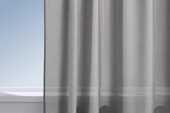 Изображение товара Штора HOFF Bary 150х260 см серый универсальное крепление