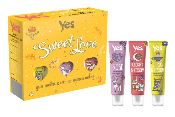 Изображение товара Набор кремов для рук Sweet Love питательный и увлажняющий 3 шт.
