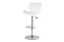 Стул барный Stool Group Бон 50х64х36.5 см, цвет обивки белый, ножек серебряный