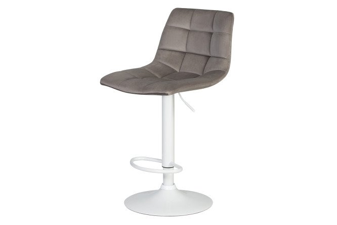 Изображение товара Барный стул DOBRIN Tailor White 47х92х49 см серый и белый