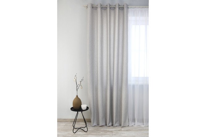 Изображение товара Штора на люверсах Велия 160х270 см серый ткань для окон