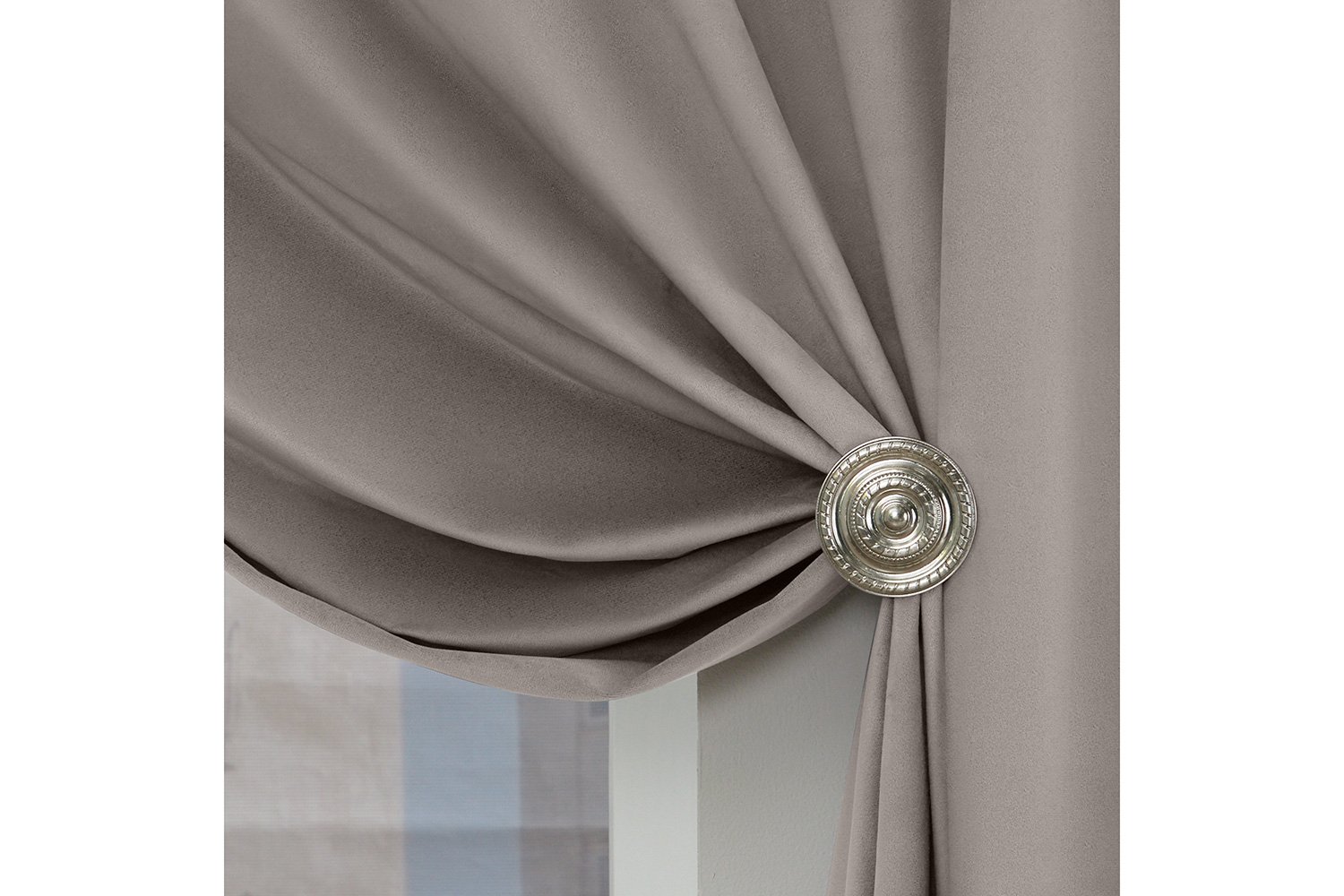 Штора MICASA Janelle 145х260 см, 1 шт., цвет бежевый