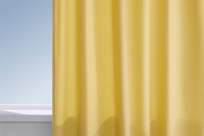 Изображение товара Штора HOFF Цветочный луг 145х300 см жёлтая 1 шт с универсальной лентой