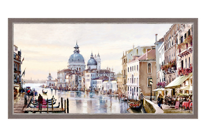 Изображение товара Репродукция Водный путь в раме 50х100 см для интерьера