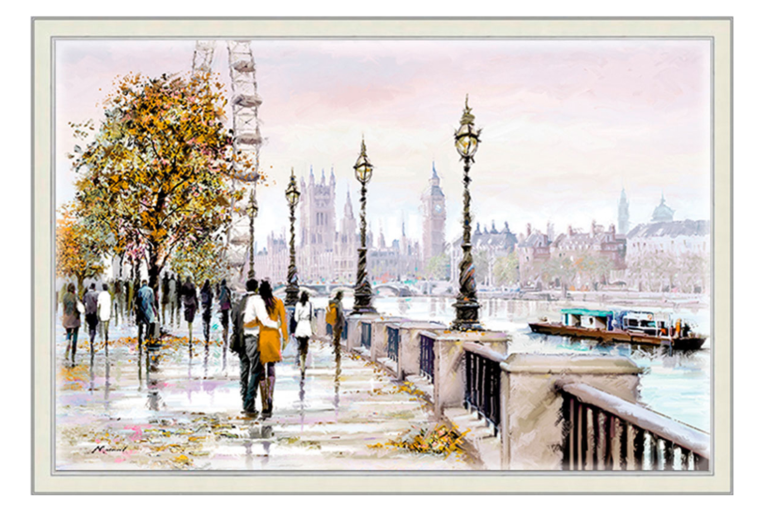 

Репродукция в раме Набережная Темзы, Набережная Темзы