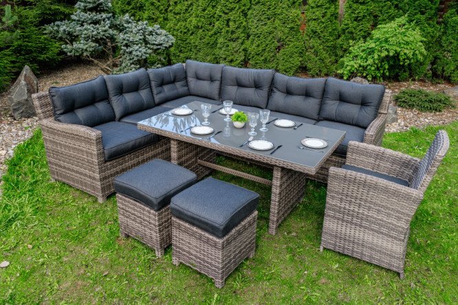 Комплект мебели Genry цвет каркаса серый, отделки серый