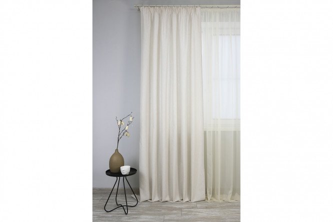 Изображение товара Штора Велия 160х270 см, 1 шт., цвет крем
