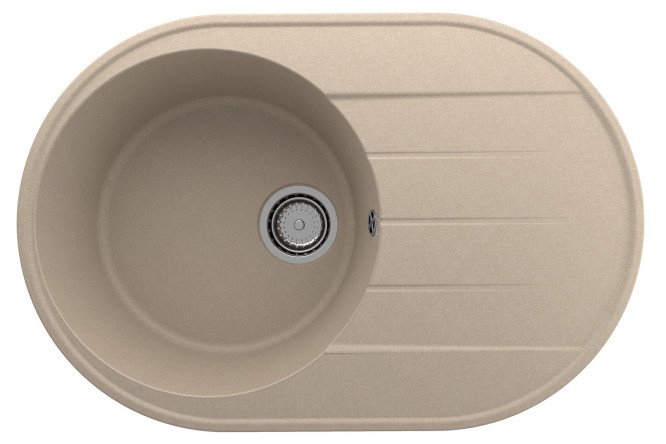 Изображение товара Мойка ULGRAN Quartz Nora 750-03 с крылом 50х75х20 см кварцевый композит