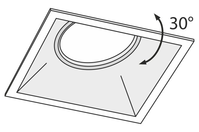 Светильник встраиваемый MAYTONI Downlight Dot 9x8x9 см, GU10