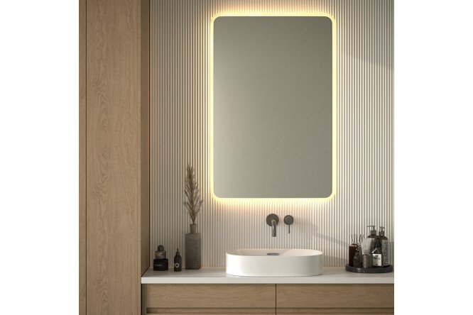 Зеркало с подсветкой DEFESTO Lume DF 3820 с матированием 80х120 см