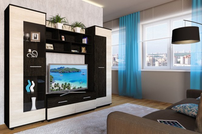Стенка для гостиной Модерн - купить в интернет-магазине Hoff ...