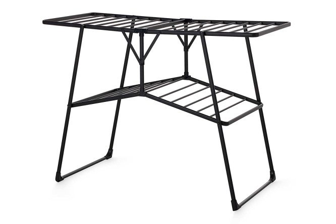 Изображение товара Напольная складная сушилка для белья BERKRAFT Compact из углеродистой стали и АБС-пластика