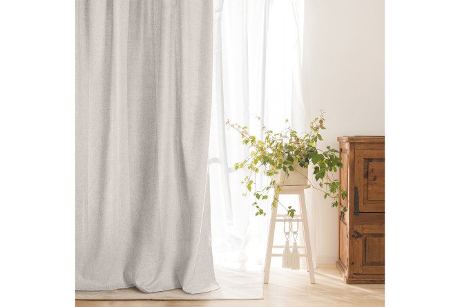 Изображение товара Комплект штор Рогожка 165х270 см, 2 шт., цвет экрю