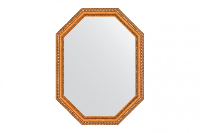 Изображение товара Настенной Зеркало в багетной раме EVOFORM Polygon BY 7046 56x71 см с золотыми бусами