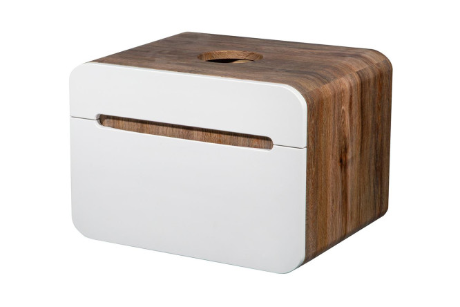 Изображение товара Тумба подвесная RUNO Ницца 60 см с белым фасадом и тёмным каркасом