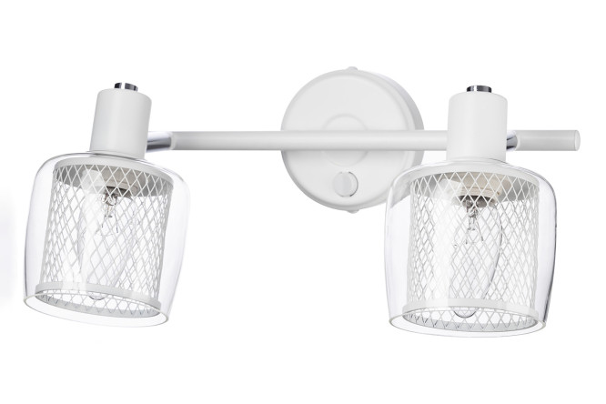 Изображение товара Спот CITILUX Смит CL530520 с выключателем белый стекло и металл, E14, размер 31x16x16.5см