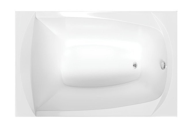 Изображение товара Ванна пристенная 1Marka Elegance универсальный, белый 120x70 см