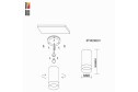 Светильник потолочный ST LUCE ST100 2 кв.м, 6.4x9.9x6.4 см, GU10