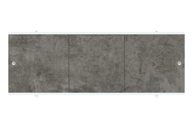 Изображение товара Раздвижной экран под ванну Premium Collection 148х56 см натуральный ПВХ алюминий