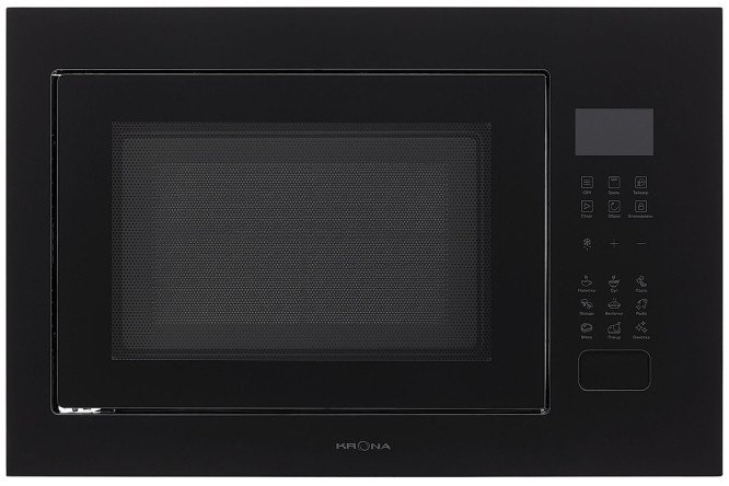 Изображение товара Встраиваемая микроволновая печь KRONAsteel KRMW10 Rein 60 BL, чёрный 59.5х39х37.5 см