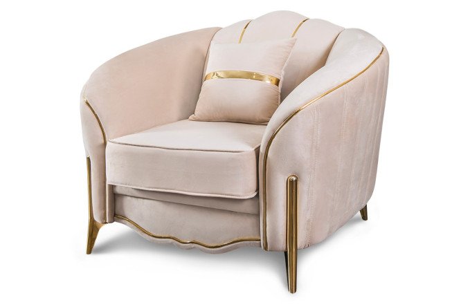 Изображение товара Кресло ЭРА Лара стильное уютное велюр прочное 120х105х90 см