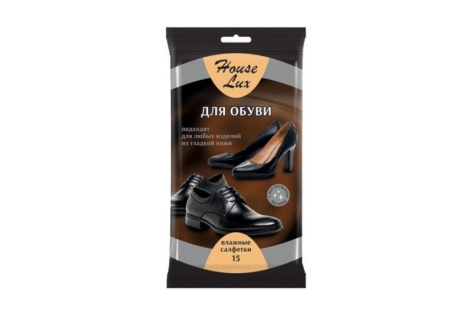 Изображение товара Влажные салфетки House Lux для обуви из гладкой кожи