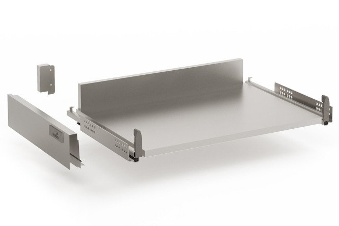 Выдвижной ящик низкий шкафа напольного с доводчиком полного выдвижения Hettich InnoTech 56.8х8.4х47 см