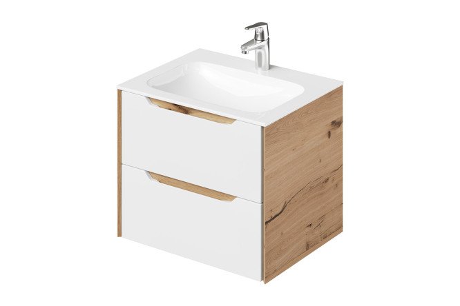 Изображение товара Тумба подвесная Nill 60 60.6 см, цвет каркаса белый (05), фасада белый (05)