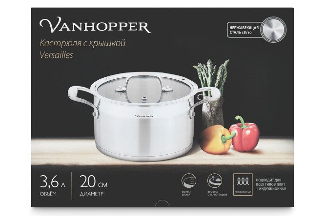 Фото 7 Кастрюля с крышкой VANHOPPER Versailles 3.6 л