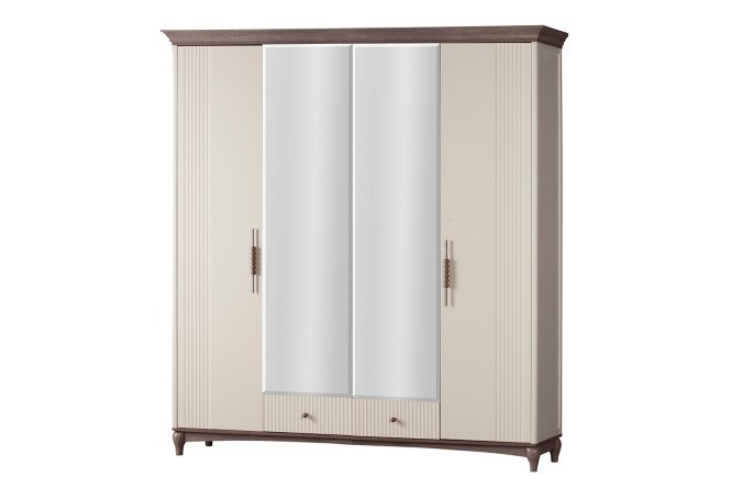 Изображение товара Шкаф 4-дверный Мартина для платья и белья