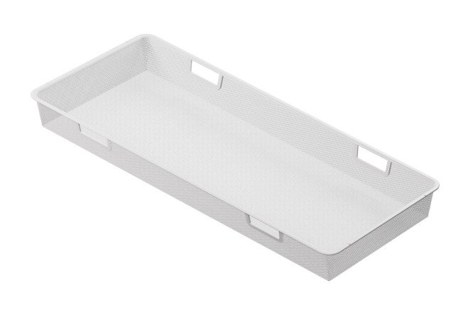 Изображение товара Мелкосеточная выдвижная корзина для шкафа Оскар 89,3х8,5х36,8 см из стали