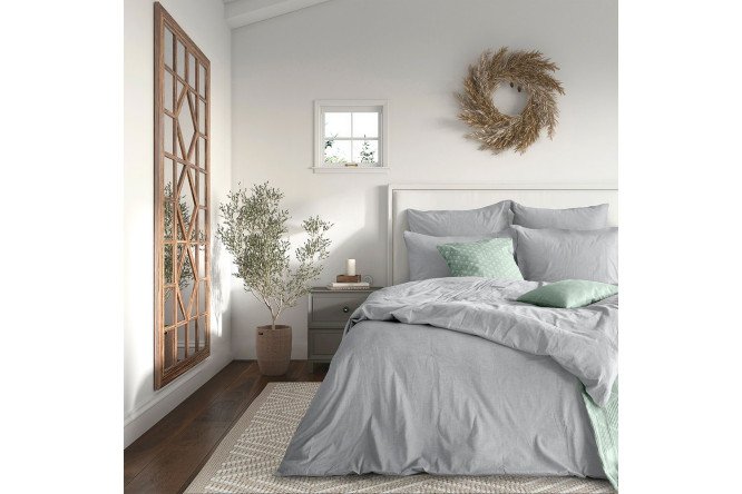Комплект постельного белья Melange Silver 148х215 см, 1,5 спальный