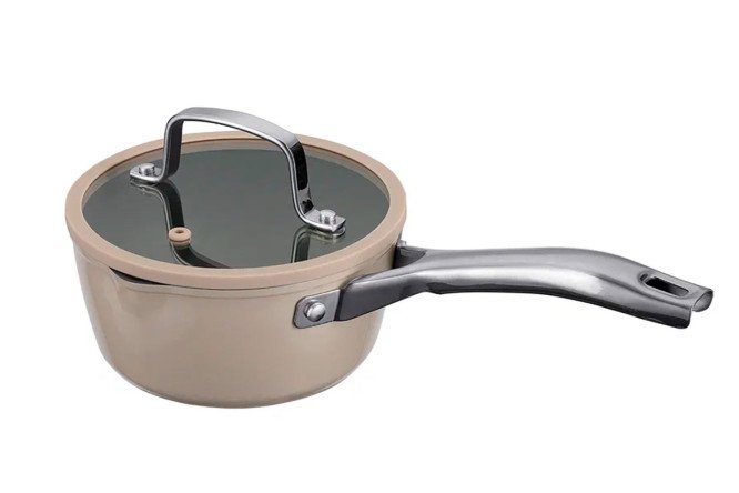 Ковш с крышкой REGENT Inox Taup 1.3 л