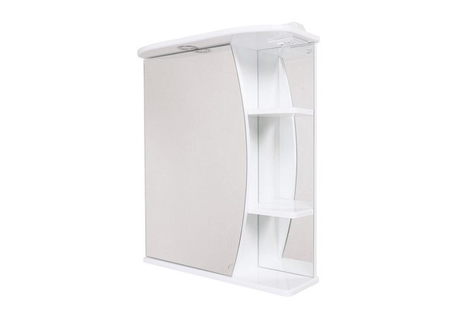 Изображение товара Шкаф-зеркало с подсветкой ONIKA Луна 55, левый вариант, размеры 55х71.2х24.5 см