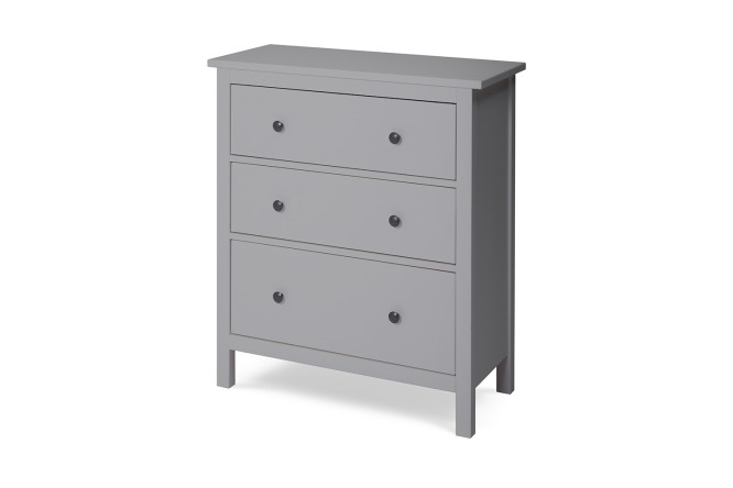 Изображение товара Комод 3 ящика Эванс из массива сосны с матовым покрытием