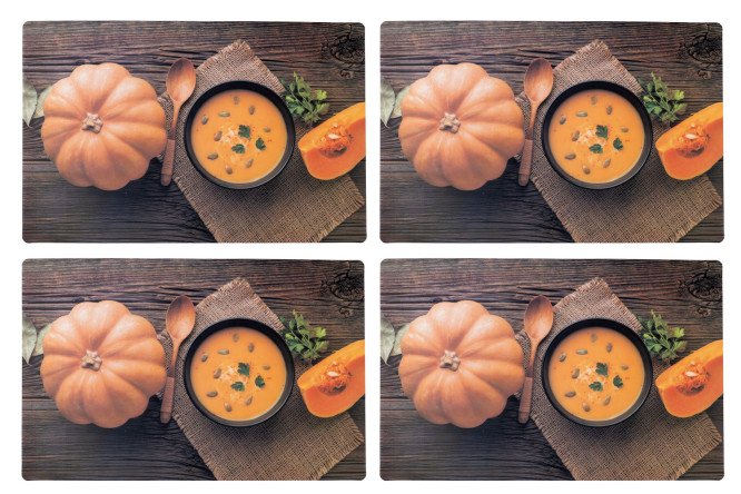 Изображение товара Набор салфеток Тыква сервировочных 43х0,02х28 см яркий мультиколор