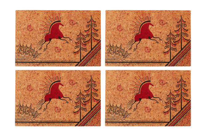 Изображение товара Набор салфеток Мезенская лошадка 43х0.02х28 см коричневый